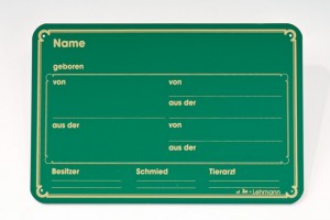 Stalltafel &quot;Neutral&quot;