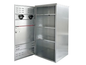 Universalschrank 750 x 750 mm Vorhangschloss / 1,50 m